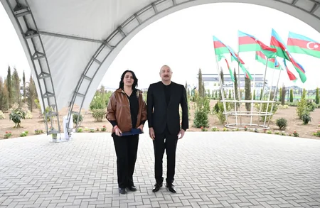 İlham Əliyev və birinci xanım Ağdamın Sarıcalı kəndinin ilk mərhələsinin açılışında iştirak edib - YENİLƏNİB-3