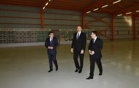 Qazaxda əhəng zavodunun açılışı oldu - FOTO - YENİLƏNİB