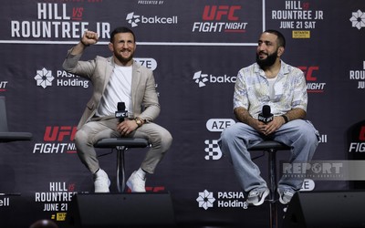 Tanınmış MMA idmançıları Bakıda azarkeşlərlə görüşüblər