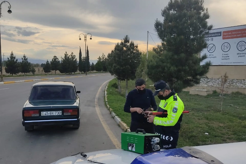 Samuxda reyd zamanı 15 nəfər sürücü inzibati məsuliyyətə cəlb edilib