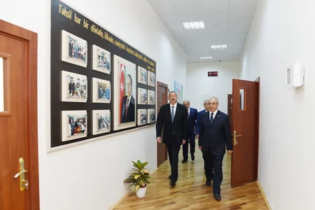 Prezident İlham Əliyev əsaslı təmir edilən 268 saylı xüsusi məktəbdə yaradılan şəraitlə tanış olub