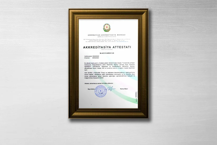 Aqrar Xidmətlər Agentliyinin laboratoriyası akkreditasiya edildi