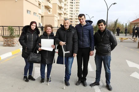Şəhid ailələrinə, Qarabağ müharibəsi və 20 Yanvar əlillərinə 145 mənzil  təqdim edilib