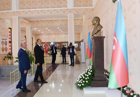 President Ilham Aliyev viewed Flag Square and Flag Museum in Khachmaz