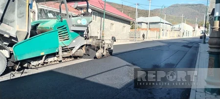 Oğuzun 14 küçəsində yollar təmir olunur