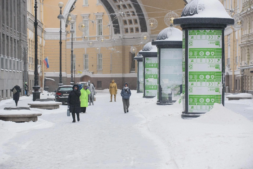 14 people hospitalized with frostbite in Russia’s St. Petersburg