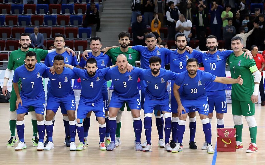 Azərbaycanın futzal yığması dünya reytinqindəki mövqeyini qoruyub
