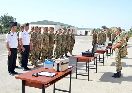 Azərbaycan Ordusunun radiasiya, kimyəvi və bioloji mühafizə bölmələrində təlim keçirilib