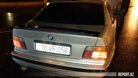 Bakıda BMW markalı avtomobillər toqquşdu