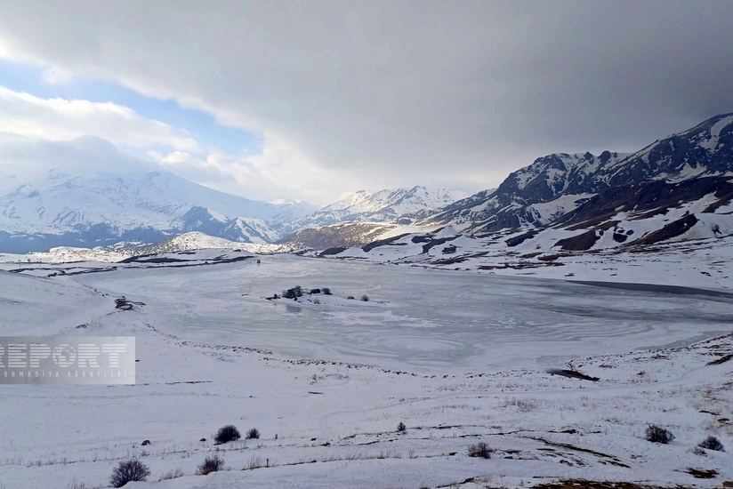 Batabatın donmuş gölləri və qış mənzərəsi - FOTOREPORTAJ