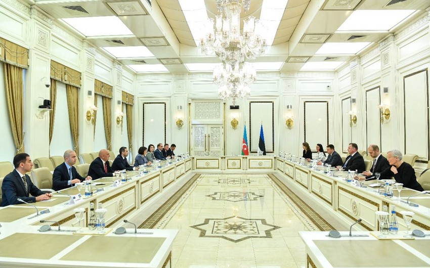 Sahibə Qafarova Estoniya parlamentinin spikeri ilə görüşüb