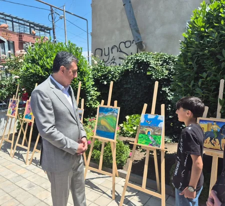 Gürcüstanda Nərimanovun ev muzeyində Uşaqların Müdafiəsi Günü münasibətilə tədbir keçirilib