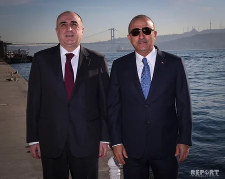 İstanbulda Azərbaycan və Türkiyənin xarici işlər nazirlərinin görüşü olub - FOTO - VİDEO