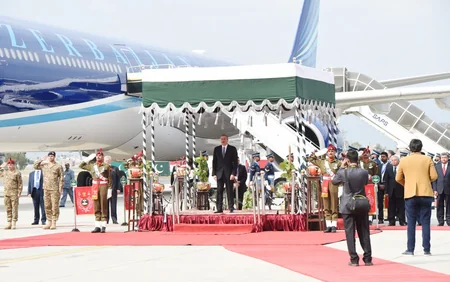President Ilham Aliyev arrives in Pakistan for a visit