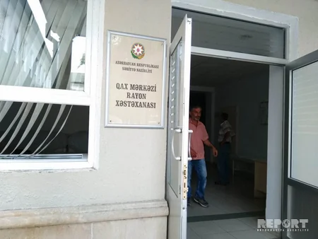 Qax Mərkəzi Rayon Xəstəxanasında yanğın olub - FOTO