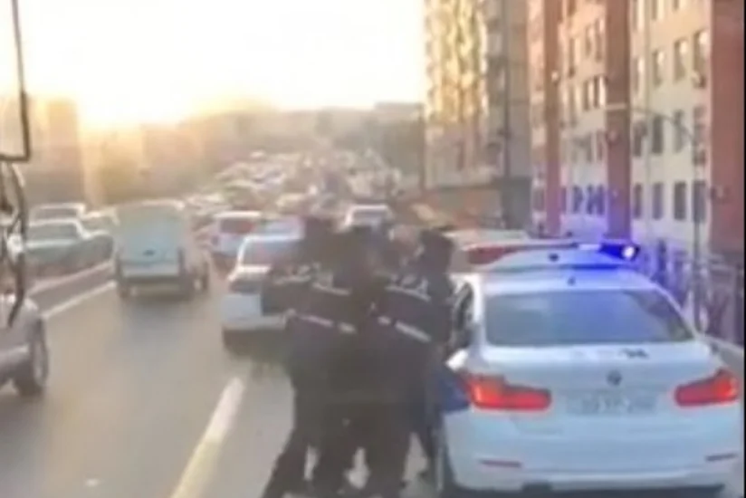 Bakı polisi sürücünün YPX maşını ilə aparılması görüntülərinə münasibət bildirib