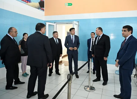 Fərid Qayıbov Zaqatala Olimpiya İdman Kompleksinə baxış keçirib