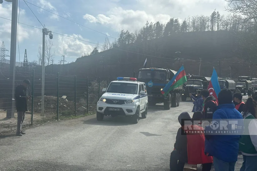 По дороге Ханкенди-Лачын беспрепятственно проехали 49 автомобилей миротворцев