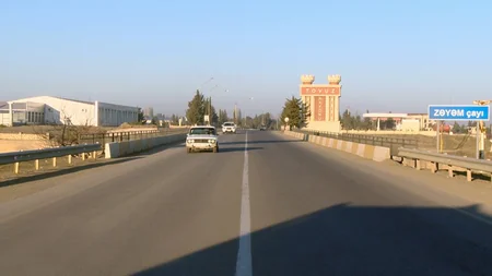 Zəyəmçay üzərində yerləşən qəzalı körpü bərpa edilib - VİDEO