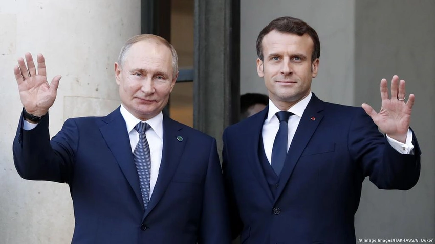 Kreml Putin və Makron arasındakı söhbətin təfərrüatlarını açıqlayıb