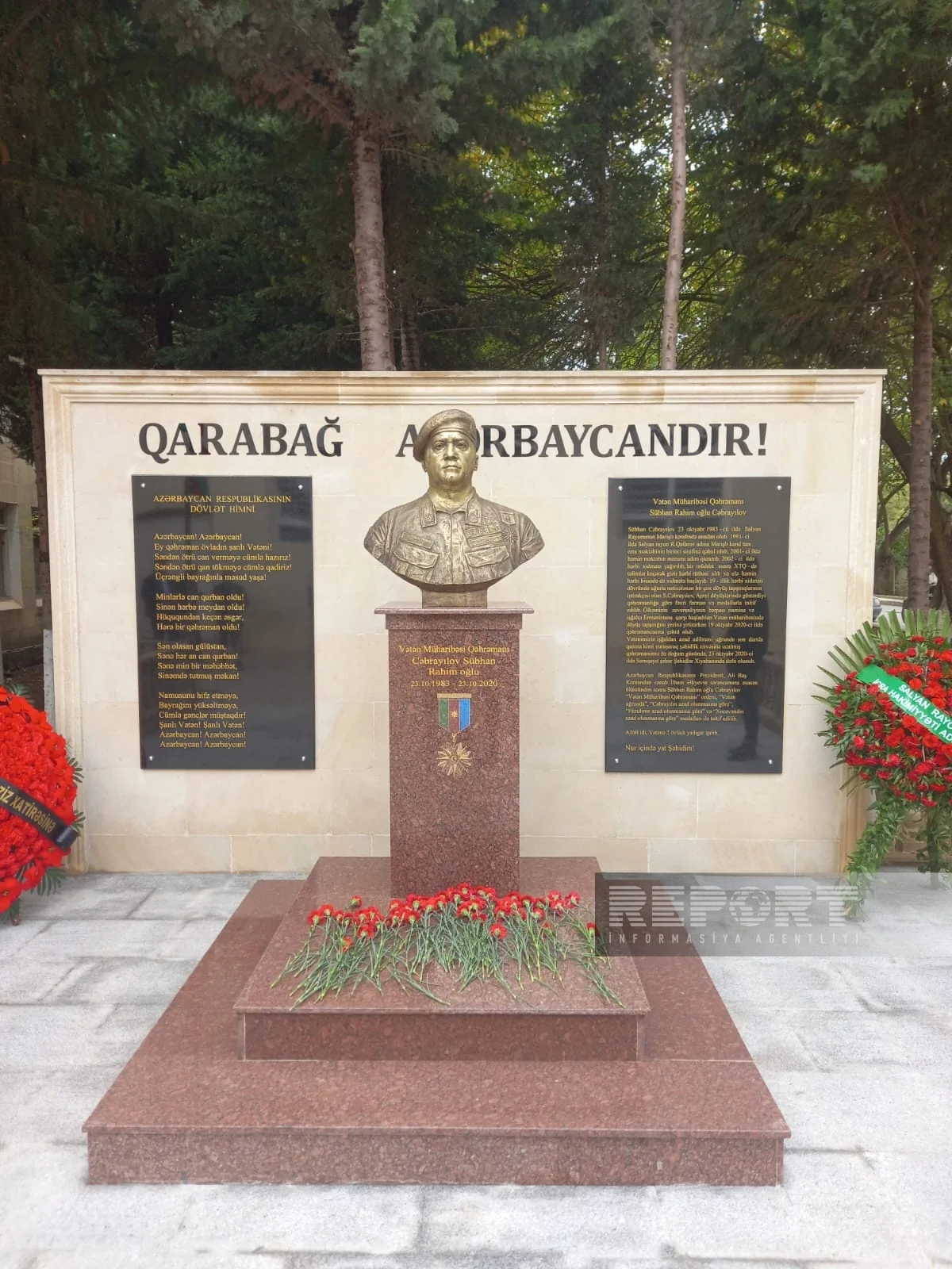Vətən Müharibəsi Qəhrəmanının büstünün açılışı olub