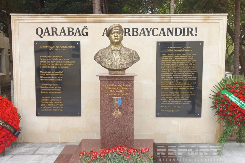 Vətən Müharibəsi Qəhrəmanının büstünün açılışı olub