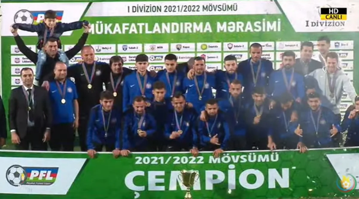 Azərbaycan I Divizionunun medalçıları mükafatlandırılıb