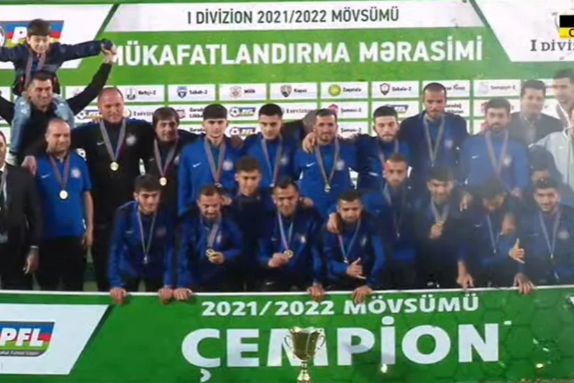 Azərbaycan I Divizionunun medalçıları mükafatlandırılıb