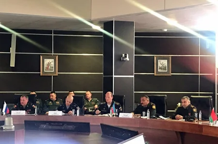 Müdafiə Nazirliyinin nümayəndələri Moskvada beynəlxalq tədbirdə iştirak ediblər