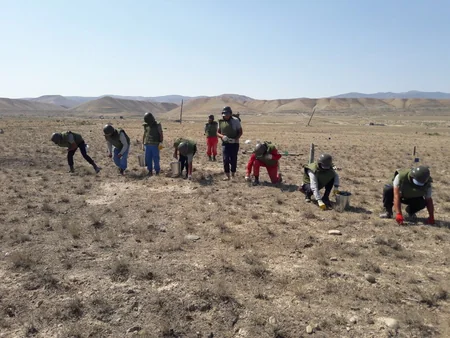 Giləzi qəsəbəsində 386 ədəd partlamamış hərbi sursat aşkar edilib