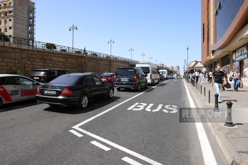 Tbilisi prospektində manatlıq taksilərin fəaliyyəti dayandırılıb