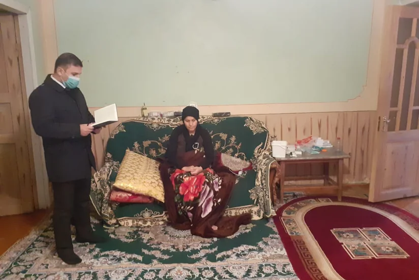 Şəhid ailəsi ilə görüşülüb, sosial təminat hüquqları barədə məlumat verilib