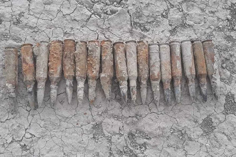 Xızıda 17 ədəd patron tapıldı