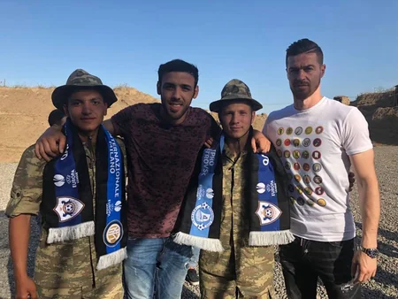 Qarabağ” klubunun futbolçuları cəbhə bölgəsində olublar