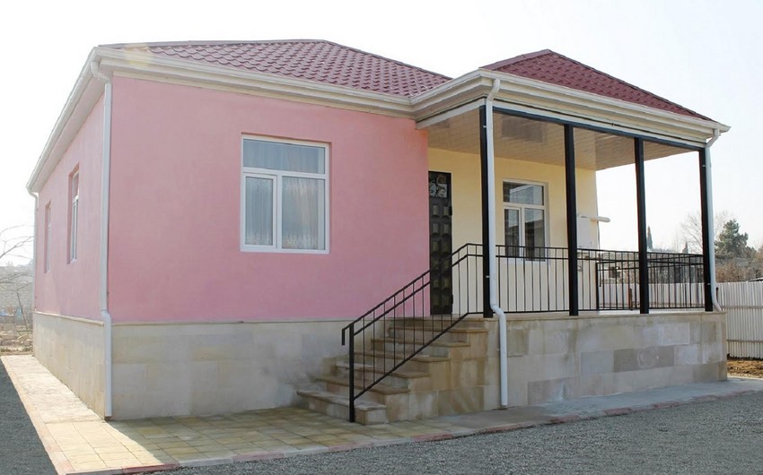 Şəmkirdə Qarabağ müharibəsi əlillərinə fərdi yaşayış evləri təqdim edilib