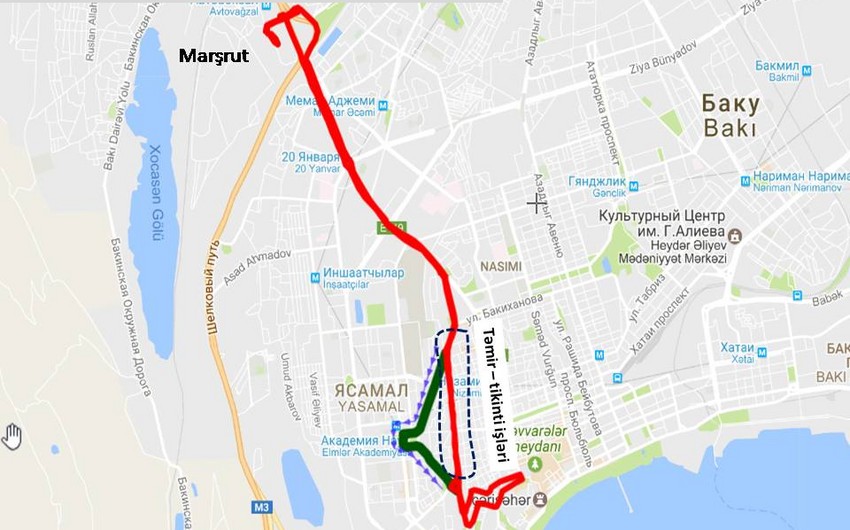 В столице временно изменяется направление движения еще одной маршрутной линии