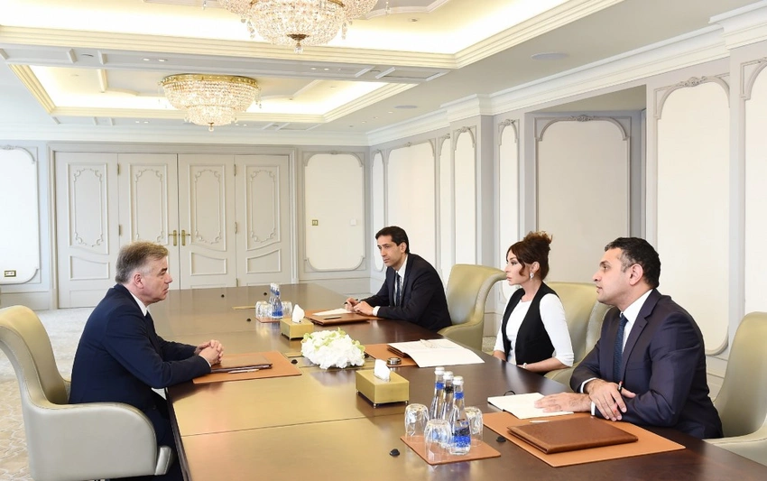 Mehriban Əliyeva Fransa Senatının Fransa-Qafqaz dostluq qrupunun sədri ilə görüşüb - ƏLAVƏ OLUNUB