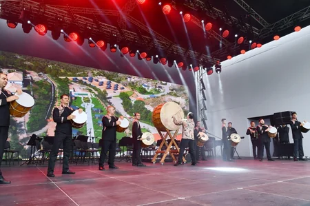 President, First Lady participate in Lachin City Day festivities held on bank of Hakari River