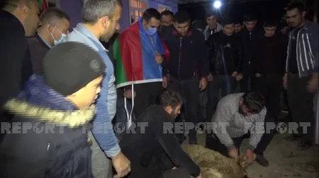 Cəlilabadda Vətən müharibəsi qazisi çoşqu ilə qarşılandı