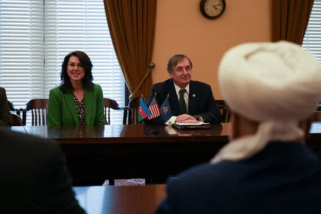 Allahşükür Paşazadə Yuta ştatının vitse-qubernatoru ilə görüşüb