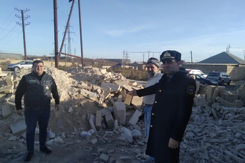 Aşağı Güzdəkdə ətraf mühiti məişət tullantıları ilə çirkləndirən daş sexi aşkarlanıb