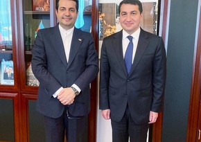 Iranian envoy meets Azerbaijani presidential aide for second time in a week