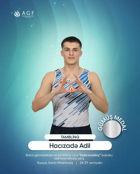 Azərbaycan gimnastları Sankt-Peterburqda 4 medal qazanıblar