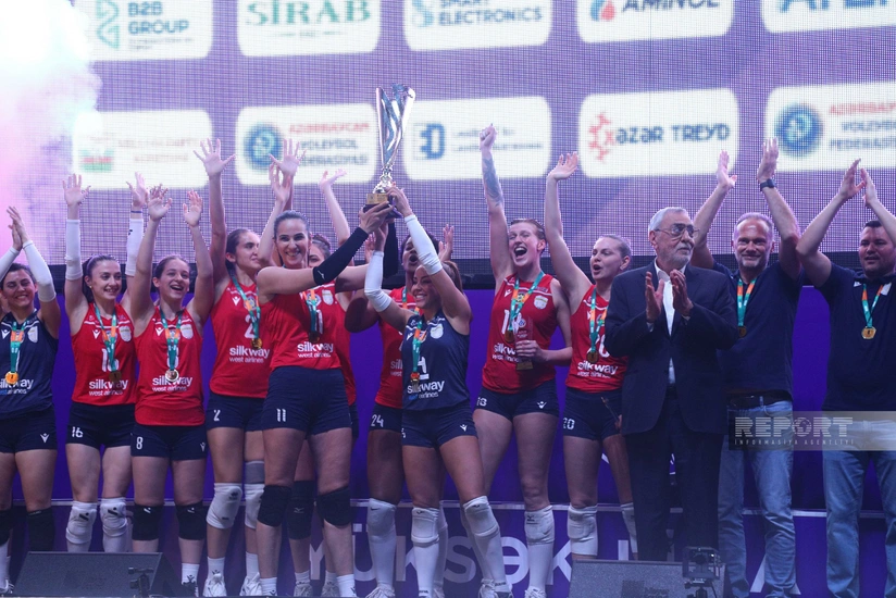 Qadın voleybolçular arasında Azərbaycan Yüksək Liqasının qalibləri mükafatlandırılıb