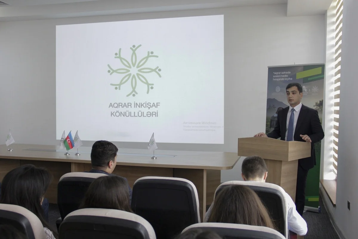 “Aqrar İnkişaf Könüllüləri” rəqəmsal trendləri özündə birləşdirən “AQRO SMM” layihəsinə başlayır