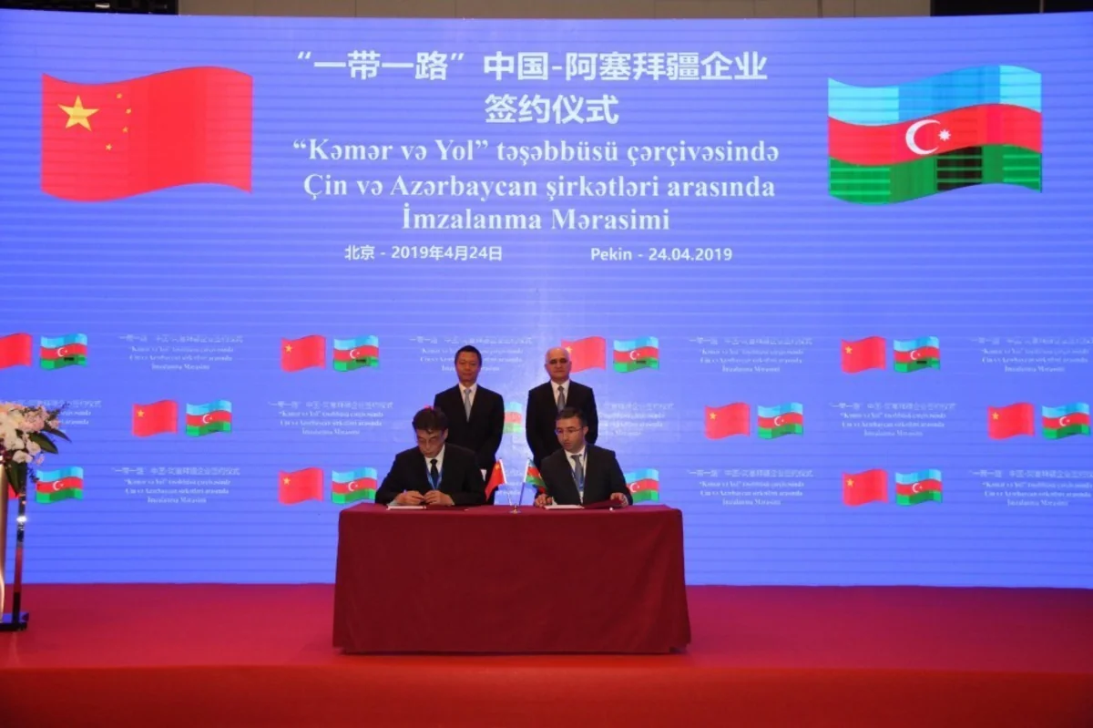 Azərbaycan və Çin şirkətləri 821 milyon dollarlıq sənədlər imzalayıb