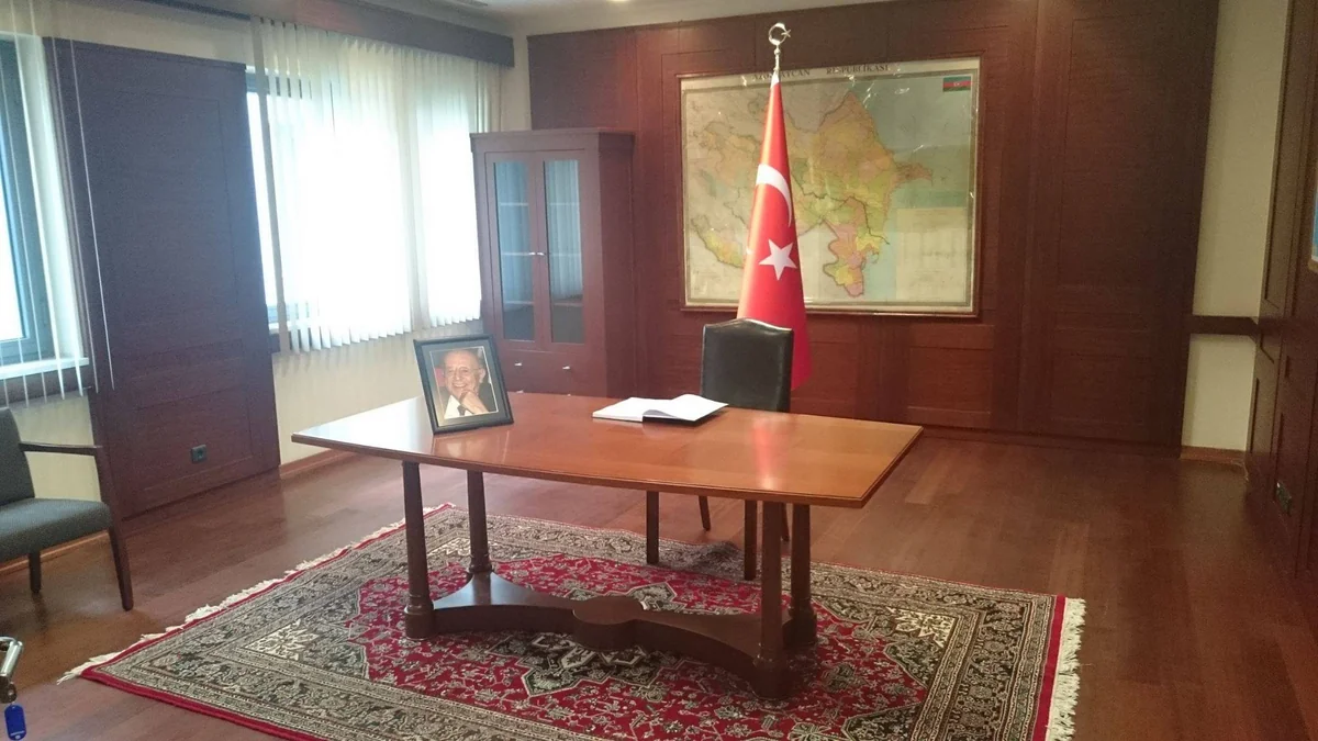 ​Condolence book opened in the Turkish Embassy to Azerbaijan - PHOTO