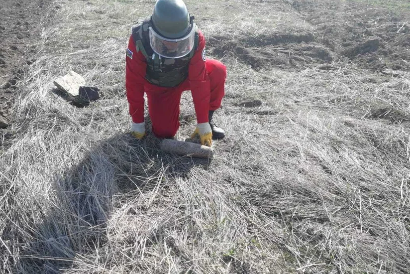 Qazaxda iki ədəd top mərmisi tapılıb