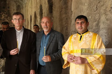 Dini icmaların nümayəndələri Xudavəng monastırında dini ayinlər həyata keçiriblər