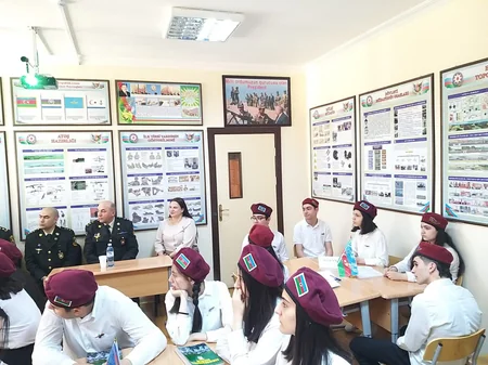 “Vətənpərvər Azərbaycan gəncliyi” devizi altında açıq dərs keçirilib